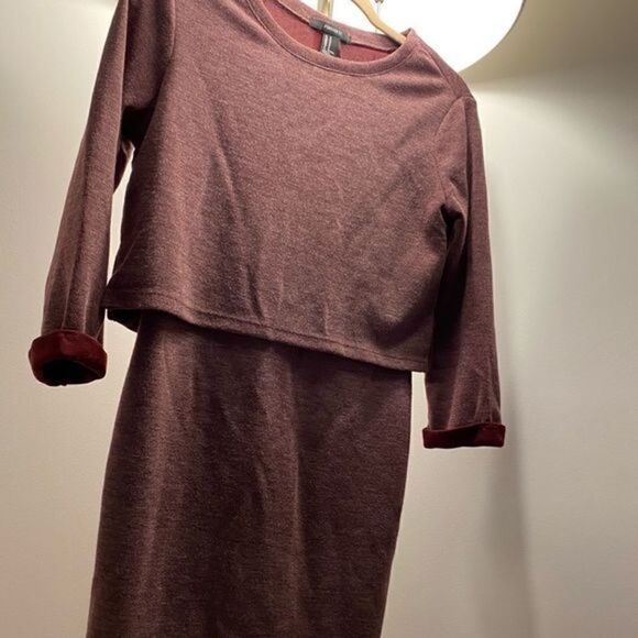 Open Back Mini Dress‎ Burgundy - Picture 4 of 5